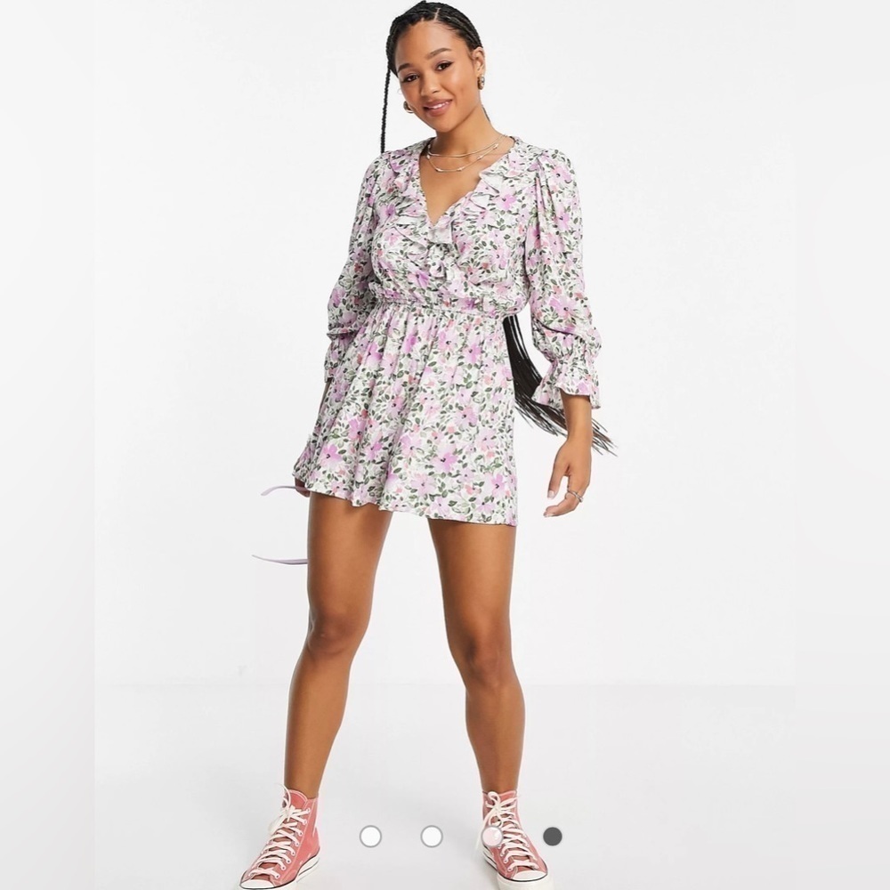 Miss Selfridge, Lilac Ditsy Romper- New with tag